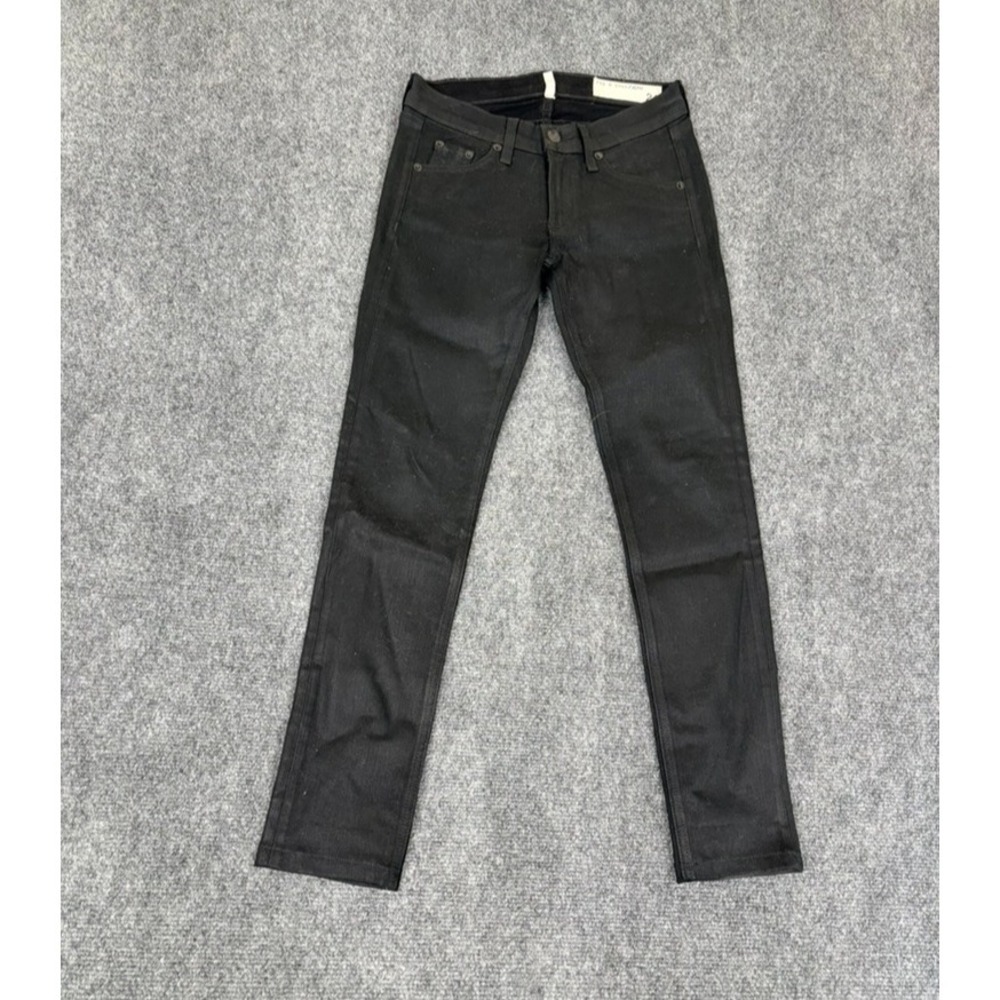 Rag & Bone Women's Skinny Jeans Black-Pool Stretch Denim Style W1502K520 Size 24